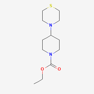 molecular formula C12H22N2O2S B5196152 ethyl 4-(4-thiomorpholinyl)-1-piperidinecarboxylate 