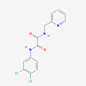 molecular formula C14H11Cl2N3O2 B5196158 N-(3,4-dichlorophenyl)-N'-(2-pyridinylmethyl)ethanediamide 