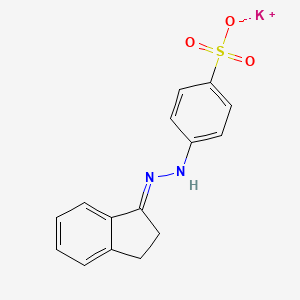 potassium 4-[2-(2,3-dihydro-1H-inden-1-ylidene)hydrazino]benzenesulfonate