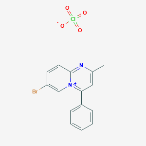 molecular formula C15H12BrClN2O4 B5196237 7-bromo-2-methyl-4-phenylpyrido[1,2-a]pyrimidin-5-ium perchlorate 