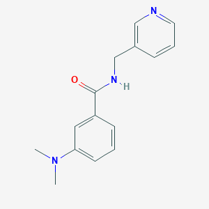 molecular formula C15H17N3O B5196243 3-(dimethylamino)-N-(3-pyridinylmethyl)benzamide 