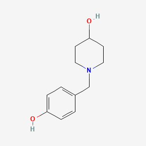 molecular formula C12H17NO2 B5196291 1-(4-hydroxybenzyl)-4-piperidinol 