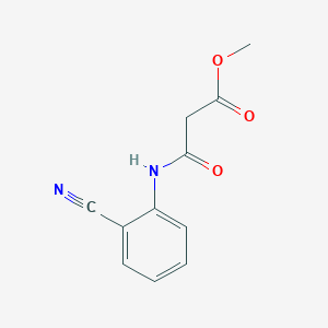 molecular formula C11H10N2O3 B5196304 methyl 3-[(2-cyanophenyl)amino]-3-oxopropanoate 