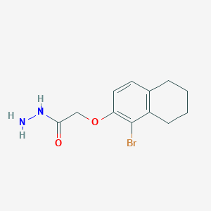 2-[(1-bromo-5,6,7,8-tetrahydro-2-naphthalenyl)oxy]acetohydrazide