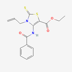 ethyl 3-allyl-4-(benzoylamino)-2-thioxo-2,3-dihydro-1,3-thiazole-5-carboxylate