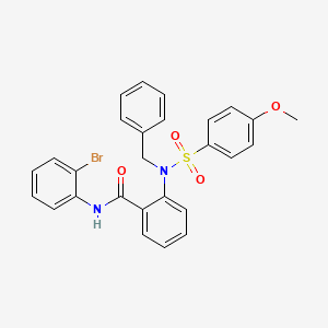 molecular formula C27H23BrN2O4S B5196394 2-{benzyl[(4-methoxyphenyl)sulfonyl]amino}-N-(2-bromophenyl)benzamide 