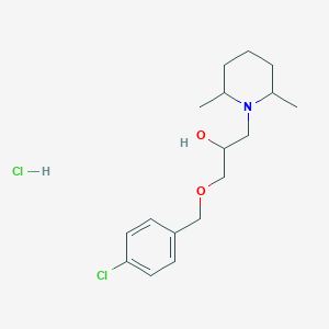 molecular formula C17H27Cl2NO2 B5196398 1-[(4-chlorobenzyl)oxy]-3-(2,6-dimethyl-1-piperidinyl)-2-propanol hydrochloride 