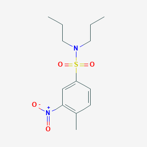 molecular formula C13H20N2O4S B5196410 4-methyl-3-nitro-N,N-dipropylbenzenesulfonamide 