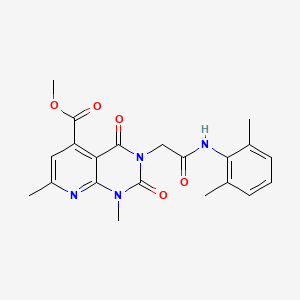 methyl 3-{2-[(2,6-dimethylphenyl)amino]-2-oxoethyl}-1,7-dimethyl-2,4-dioxo-1,2,3,4-tetrahydropyrido[2,3-d]pyrimidine-5-carboxylate