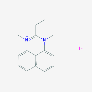 2-ethyl-1,3-dimethyl-1H-perimidin-3-ium iodide