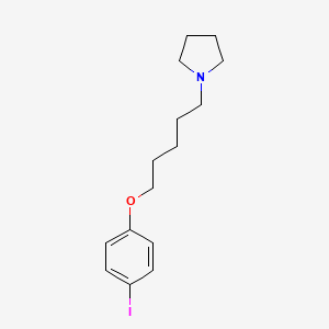 1-[5-(4-iodophenoxy)pentyl]pyrrolidine