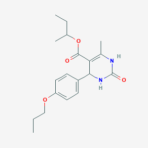molecular formula C19H26N2O4 B5196447 sec-butyl 6-methyl-2-oxo-4-(4-propoxyphenyl)-1,2,3,4-tetrahydro-5-pyrimidinecarboxylate 