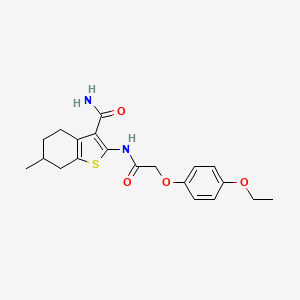 2-{[(4-ethoxyphenoxy)acetyl]amino}-6-methyl-4,5,6,7-tetrahydro-1-benzothiophene-3-carboxamide