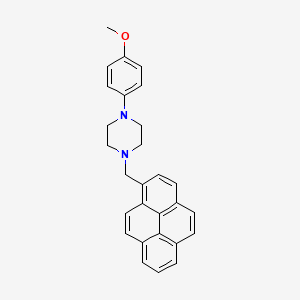 molecular formula C28H26N2O B5196477 1-(4-methoxyphenyl)-4-(1-pyrenylmethyl)piperazine 