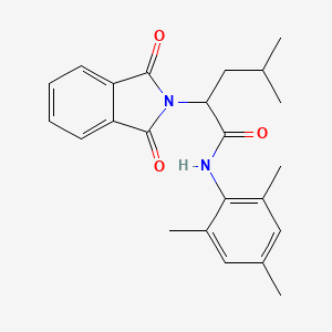 molecular formula C23H26N2O3 B5196493 2-(1,3-dioxo-1,3-dihydro-2H-isoindol-2-yl)-N-mesityl-4-methylpentanamide 
