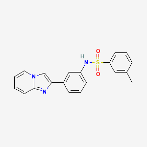 N-(3-imidazo[1,2-a]pyridin-2-ylphenyl)-3-methylbenzenesulfonamide