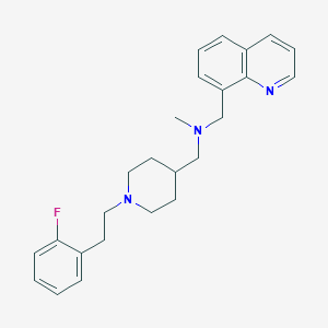 ({1-[2-(2-fluorophenyl)ethyl]-4-piperidinyl}methyl)methyl(8-quinolinylmethyl)amine