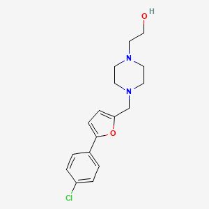 2-(4-{[5-(4-chlorophenyl)-2-furyl]methyl}-1-piperazinyl)ethanol