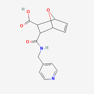 3-{[(4-pyridinylmethyl)amino]carbonyl}-7-oxabicyclo[2.2.1]hept-5-ene-2-carboxylic acid