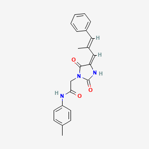 N-(4-methylphenyl)-2-[4-(2-methyl-3-phenyl-2-propen-1-ylidene)-2,5-dioxo-1-imidazolidinyl]acetamide