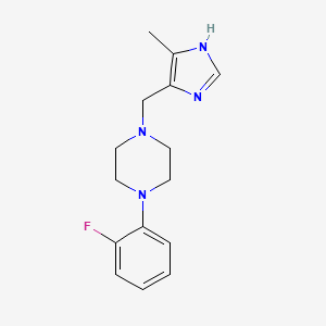 1-(2-fluorophenyl)-4-[(4-methyl-1H-imidazol-5-yl)methyl]piperazine