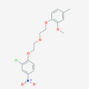 2-chloro-1-{2-[2-(2-methoxy-4-methylphenoxy)ethoxy]ethoxy}-4-nitrobenzene