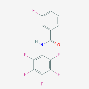 molecular formula C13H5F6NO B5196573 3-fluoro-N-(pentafluorophenyl)benzamide 