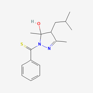 4-isobutyl-3,5-dimethyl-1-(phenylcarbonothioyl)-4,5-dihydro-1H-pyrazol-5-ol