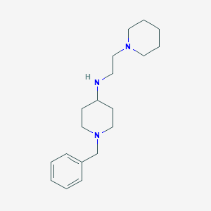 molecular formula C19H31N3 B5196597 1-benzyl-N-[2-(1-piperidinyl)ethyl]-4-piperidinamine 