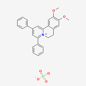 9,10-dimethoxy-2,4-diphenyl-6,7-dihydropyrido[2,1-a]isoquinolinium perchlorate