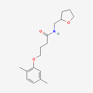 4-(2,5-dimethylphenoxy)-N-(tetrahydro-2-furanylmethyl)butanamide