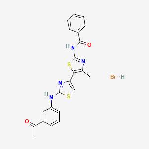 N-{2-[(3-acetylphenyl)amino]-4'-methyl-4,5'-bi-1,3-thiazol-2'-yl}benzamide hydrobromide