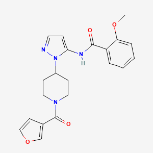 N-{1-[1-(3-furoyl)-4-piperidinyl]-1H-pyrazol-5-yl}-2-methoxybenzamide