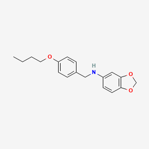 molecular formula C18H21NO3 B5196639 1,3-benzodioxol-5-yl(4-butoxybenzyl)amine 