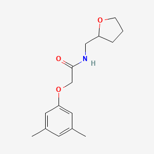 molecular formula C15H21NO3 B5196641 2-(3,5-dimethylphenoxy)-N-(tetrahydro-2-furanylmethyl)acetamide 