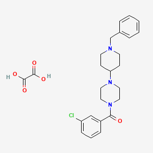 1-(1-benzyl-4-piperidinyl)-4-(3-chlorobenzoyl)piperazine oxalate