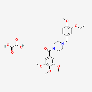 1-(3-ethoxy-4-methoxybenzyl)-4-(3,4,5-trimethoxybenzoyl)piperazine oxalate