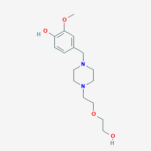 molecular formula C16H26N2O4 B5196700 4-({4-[2-(2-hydroxyethoxy)ethyl]-1-piperazinyl}methyl)-2-methoxyphenol 