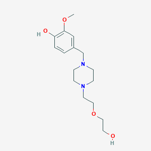 4-({4-[2-(2-hydroxyethoxy)ethyl]-1-piperazinyl}methyl)-2-methoxyphenol