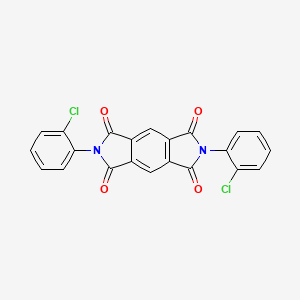 molecular formula C22H10Cl2N2O4 B5196727 2,6-bis(2-chlorophenyl)pyrrolo[3,4-f]isoindole-1,3,5,7(2H,6H)-tetrone CAS No. 6626-72-8