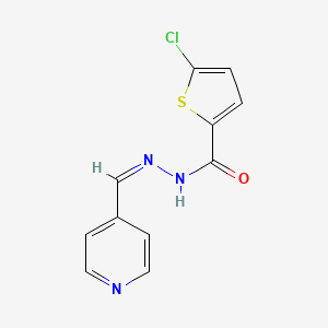 molecular formula C11H8ClN3OS B5196756 5-chloro-N'-(4-pyridinylmethylene)-2-thiophenecarbohydrazide 