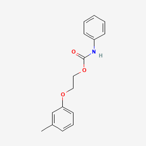 molecular formula C16H17NO3 B5196769 2-(3-methylphenoxy)ethyl phenylcarbamate 