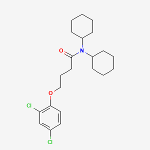 molecular formula C22H31Cl2NO2 B5196791 N,N-dicyclohexyl-4-(2,4-dichlorophenoxy)butanamide 