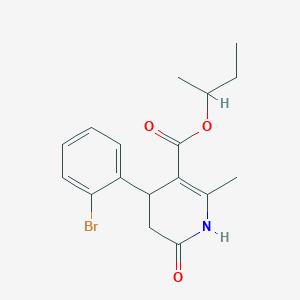 sec-butyl 4-(2-bromophenyl)-2-methyl-6-oxo-1,4,5,6-tetrahydro-3-pyridinecarboxylate