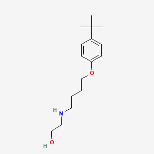 molecular formula C16H27NO2 B5196830 2-{[4-(4-tert-butylphenoxy)butyl]amino}ethanol 