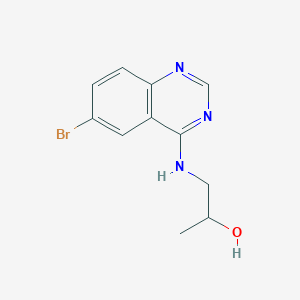 molecular formula C11H12BrN3O B5196909 1-[(6-bromo-4-quinazolinyl)amino]-2-propanol 