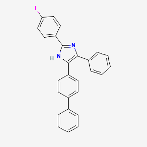 molecular formula C27H19IN2 B5196927 5-(4-biphenylyl)-2-(4-iodophenyl)-4-phenyl-1H-imidazole 