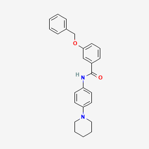 molecular formula C25H26N2O2 B5196929 3-(benzyloxy)-N-[4-(1-piperidinyl)phenyl]benzamide 