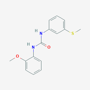 molecular formula C15H16N2O2S B5196930 N-(2-methoxyphenyl)-N'-[3-(methylthio)phenyl]urea 