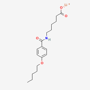 molecular formula C18H26LiNO4 B5196932 lithium 6-{[4-(pentyloxy)benzoyl]amino}hexanoate 